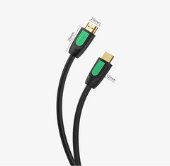 UGREEN HD101 HDMI Round Cable 3m 4K@60Hz HDMI 2.0 (Yellow/Black)