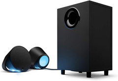 Logitech G560 PC Gaming Speaker System with 7.1 DTS:X Ultra Surround Sound, Game Based LIGHTSYNC RGB, Two Speakers and Subwoofer, Bluetooth, USB, Immersive - Black