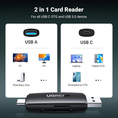 UGREEN CM304 Multifunction Card Reader (Black)