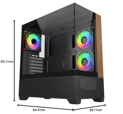 COOLER MASTER ELITE 690 GAMING CASE - BLACK