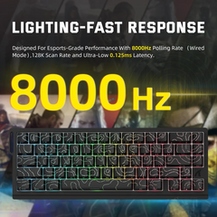 Attack Shark X68 Pro HE Tri-Mode Keyboard – Rapid Trigger, Black Contour Line