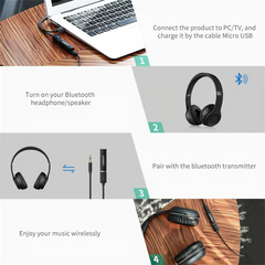 UGREEN Bluetooth 5.0 Transmitter & Receiver – 3.5mm Audio Cable, 8H Battery