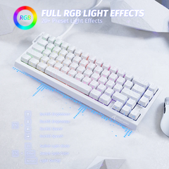 ATTACK SHARK X68 HE MAGNITC SWITCH KEYBORAD White Contours