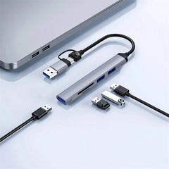 WIWU Wi-HB003 ZOLO 5 in 1 USB-C/USB-A HUB