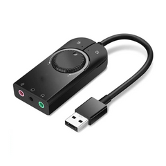 UGREEN CM129 USB External Stereo Sound Adapter 15cm (Black)