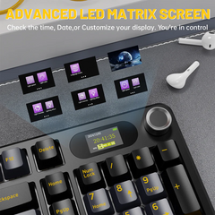 ATTACK SHARK X98 PRO Wireless RGB Linear Blueberry Switch Gaming Keyboard / Star Black