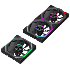 GAMEMAX FN12A-N2-WL-R Reversible Blade Cooling Fan