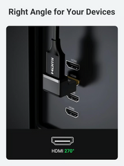 UGREEN 20110 HDMI Male to Female Adapter – Up Angle, 4K