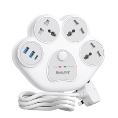 Huntkey SZN307C F2O Charger Pub Station Surge Protect Power Strip MK Plug 1.5M