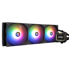 Thermalright Frozen Warframe 420 ARGB AIO Liquid CPU Cooler – 140mm PWM Fans, Black