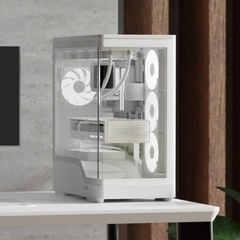 AEROCOOL P500A ATX Mid Tower GAMING CASE - WHITE