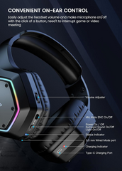 EKSA E1000WT Wireless Gaming Headset