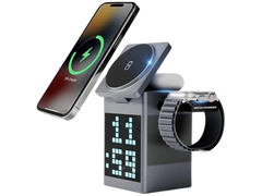 LENYES PW331 3IN1 DIGITAL SCREEN WIRELESS CHARGER