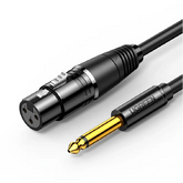 UGREEN AV131 6.35mm to XLR Female Audio Cable – Black - 2M