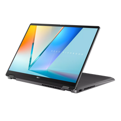 ASUS Vivobook 14 Flip TP3407SA-SG161W – Intel Core Ultra 7 256V 14" , 16GB LPDDR5X, 512GB PCIe SSD, FHD+ OLED Touch , Stylus Included, Windows 11 Home -Laptop - Matte Gray