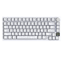 ATTACK SHARK X820Ultra Tri-mode Gasket Shark Switch Mechanical Keyboard - White Contour