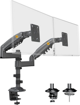 NB NORTH BAYOU H180 DUAL ERGONOMIC MONITOR MOUNT BLACK