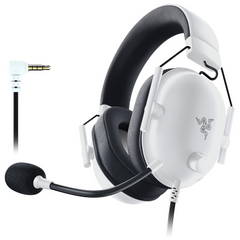 Razer BlackShark V2 X Wired Gaming Headset – 50mm Drivers, White
