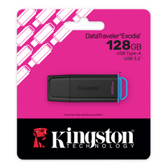 KINGSTON DATATRAVELER 128GB USB TYPE-A 3.2 FLASH DRIVE