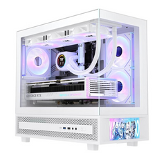 THERMALTAKE S-M PRO GAMING CASE WITH SCREEN - WHITE