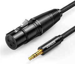 UGREEN AV182 3.5mm Three-Pole Male to XLR Female Audio Cable – 1m
