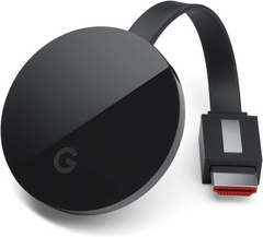 Google Chromecast Ultra 4K Smart TV Streaming Stick - Black