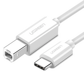 UGREEN US241 USB-C to USB 2.0 Print Cable 1.5m (White)