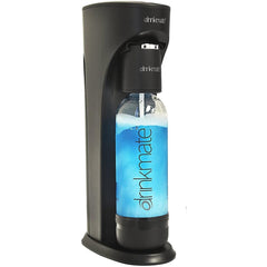 Drinkmate Water & Soda Machine, Carbonates Any Drink , Cylinder Included Black
