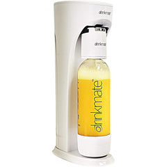 Drinkmate Water & Soda Machine, Carbonates Any Drink , Cylinder Included White