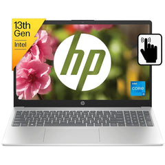 HP Laptop 15-fd0215dx (2024) NEW 13th Gen Intel Core i5 10-Cores Slim Design w/ IPS Touch Screen Display & Windows 11 - Silver