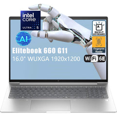 Hp Elitebook 660 G11 (2024) Intel Core Ultra 5 125u 12 Core Enterprise Performance Ai Enhanced Pc Proteed By Hp Wolf Security W/ Ddr5 Memory & 16" Ips Display Silver - CompuMe
