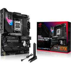 ASUS ROG STRIX X870E-E GAMING WIFI 7 DDR5 AMD AM5 Processors AI Intelligence, Up To 256GB RAM EXPO, AI Overclocking, 2xUSB4 Ports, Gen 5 PCIe