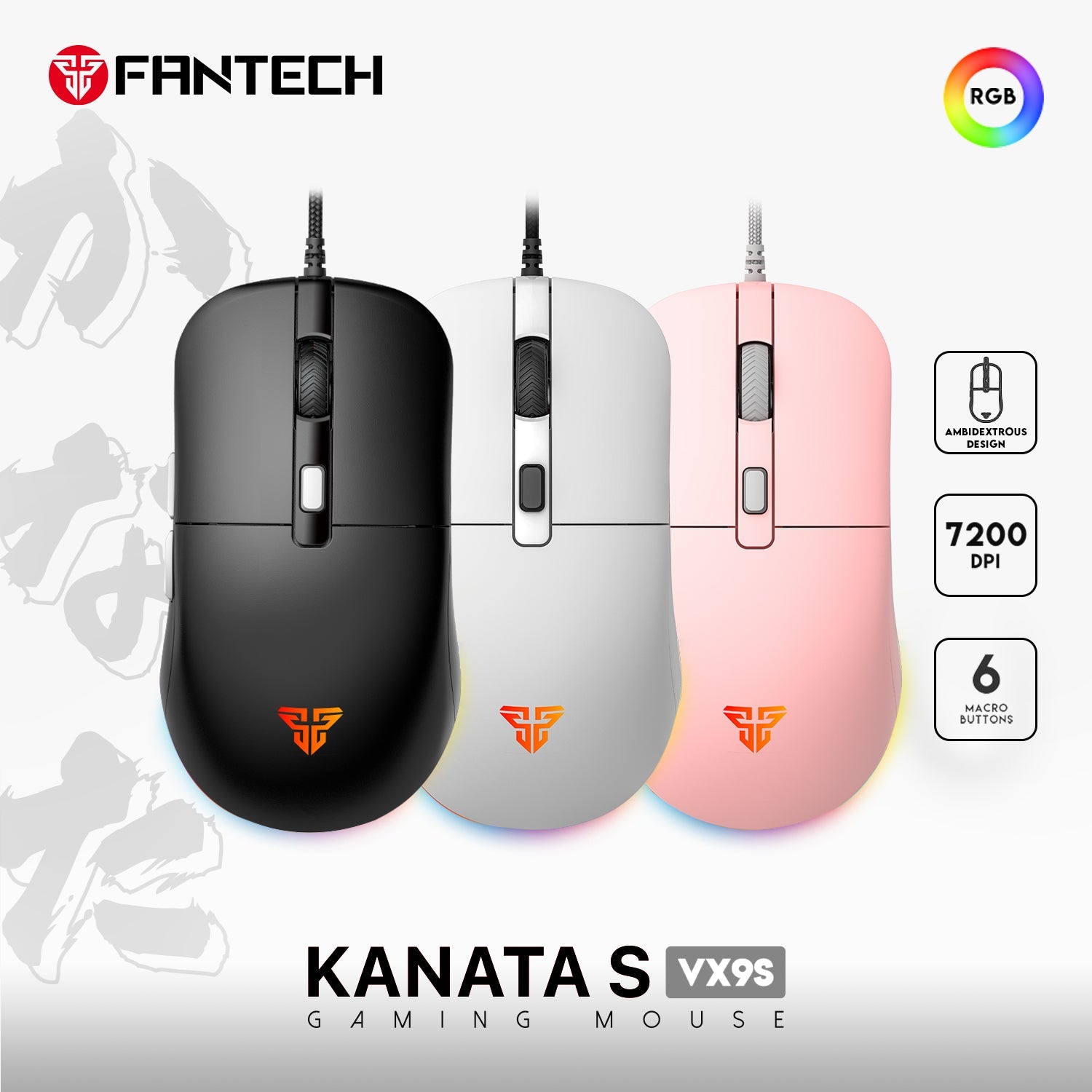 Fantech Kanata VX9S Gaming Mouse - CompuMe