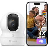 Ezviz Cp1 Pro 4k Indoor Security Camera, Wifi Camera, Baby Monitor 5ghz 2.4ghz, 360° Pan Tilt, Smart Colour Night Vision, Auto Tracking, Two Way Audio, Pre Set Points Patrol Mode, Alexa Compatible