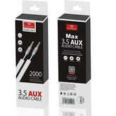 Earldom Et - AUX12 Stereo Aux Cable - White, adapter