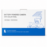 4MP Solar Wi-Fi PTZ Security Camera with Solar Panel | Tuya Smart App, Human Detection & Color Night Vision