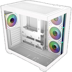 Cooler Master Elite 681 X120MM white ARGB cases ATX Mid Tower Tempered Glass Panoramic