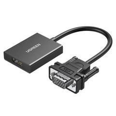 UGREEN  CM513 Cable Adapter VGA -Male- To HDMI -Female- 0.15m black - CM513 - - CompuMe