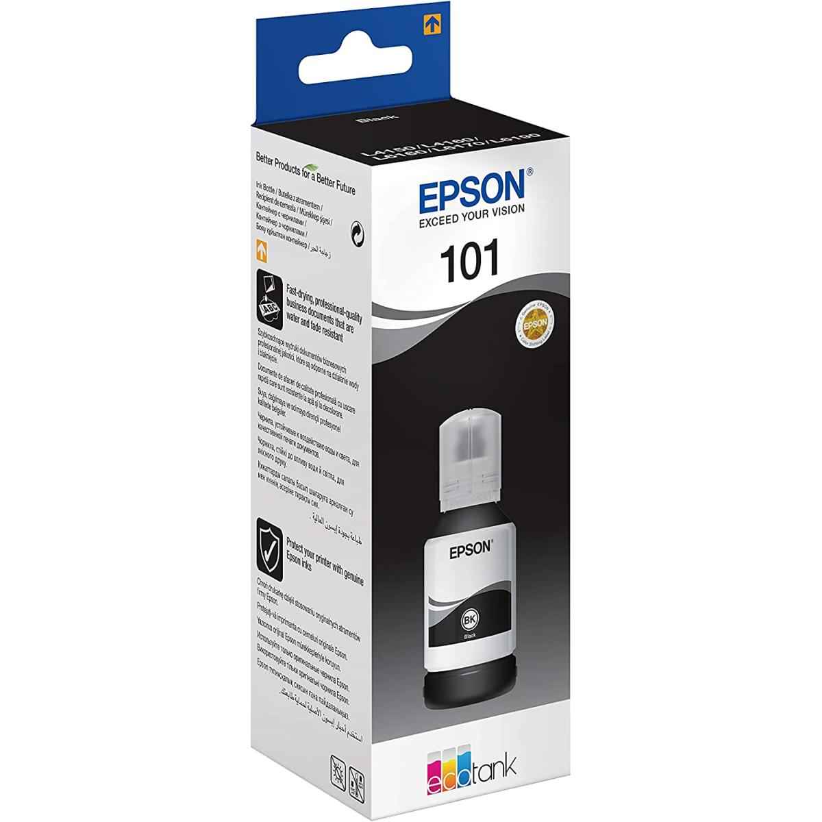 Genuine Epson 101 Ecotank Ink Bottle 70 Ml Black