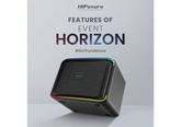 HiFuture Event Horizon - 100W Portable Speaker, Three‑Way Full‑Range System, DynaBoost DSP, Duo Bass Port, RGB LED Strip, Microphone Effects, 8000mAh Battery