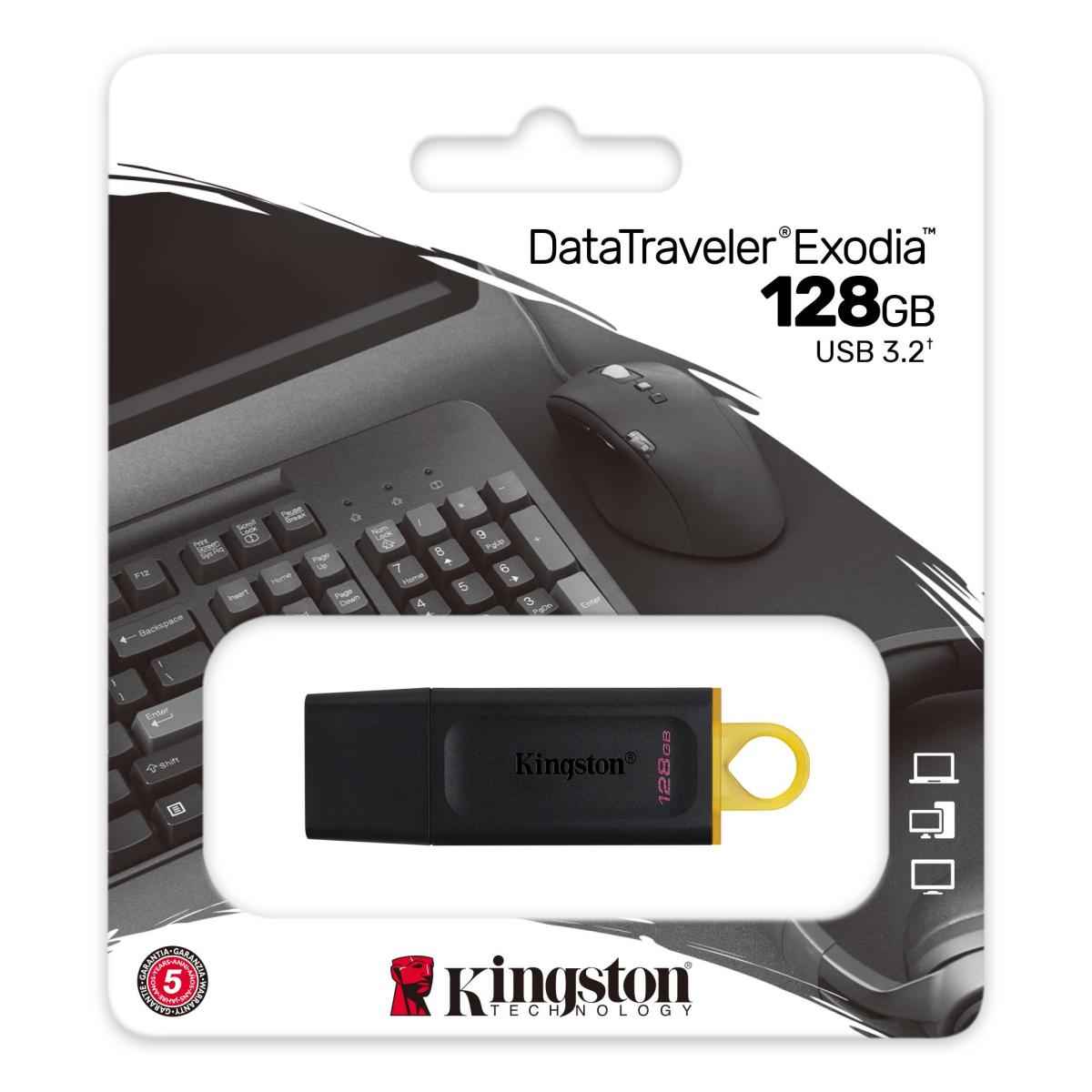 Kingston Datatraveler Exodia 128gb Usb 3.2 Flash Drive