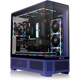Thermaltake View 600 Tg Full Tower 420mm Radiator Support Hidden Conneor Support; Rotatable Pcie Slots, Future Dusk + Thermaltake 6.0" Lcd Panel Kit Future Dusk