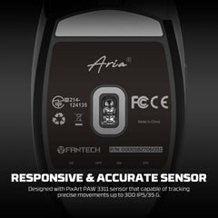 Fantech Aria Xd7e Wireless Gaming Mouse - Black