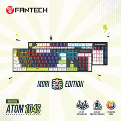 Fantech Atom104s Mk878s Mechanical Gaming Keyboard Mori Edition White