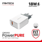 FANTECH CWQ103 PowerPure USB Charger 18W - CompuMe