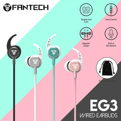 Fantech Eg3 Wired Earbuds Sakura Editon