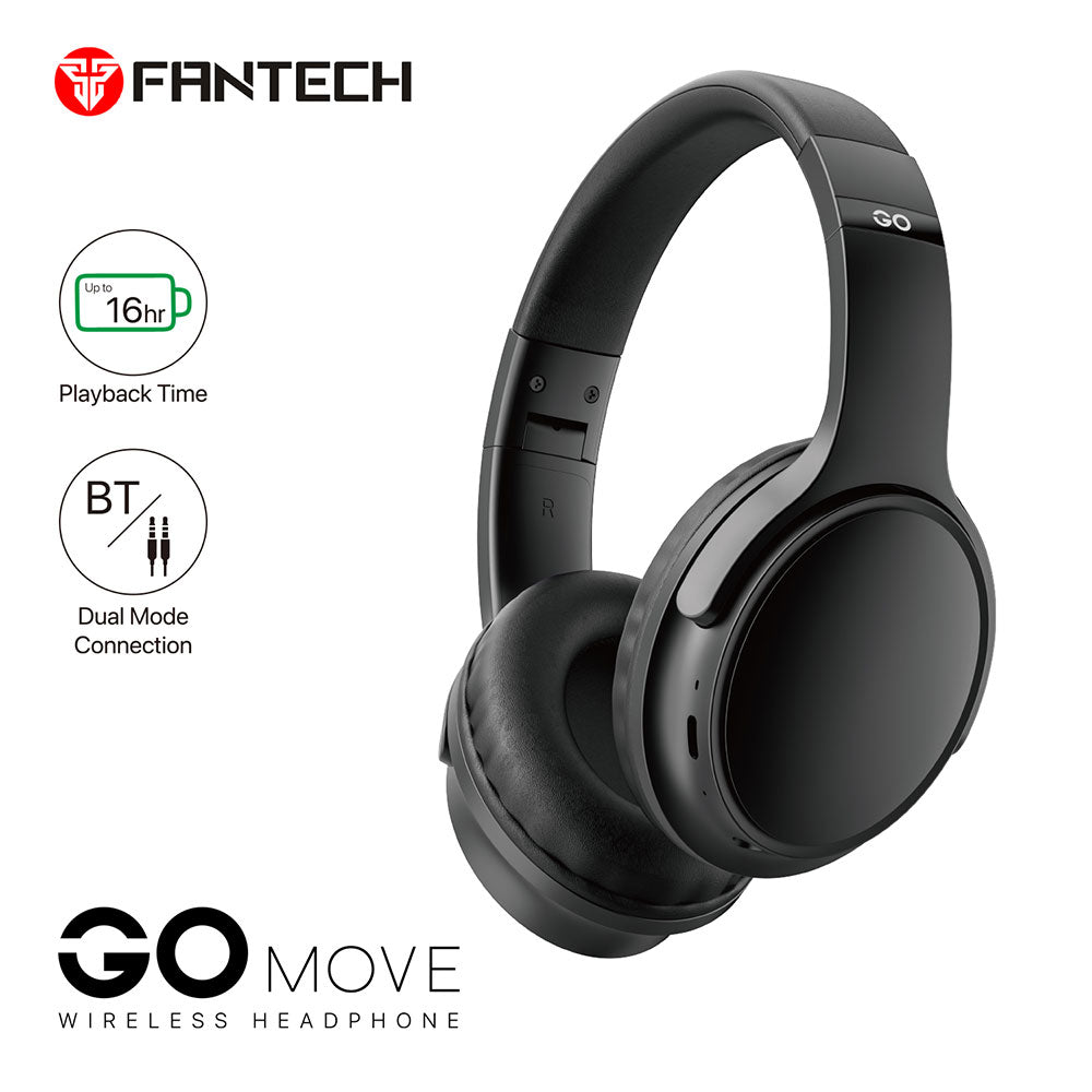 Fantech GO MOVE WIRELESS HEADPHONE WH03-BT2 - CompuMe