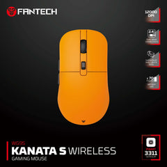 Fantech Kanata s WG9S Wireless Gaming Mouse - Yellow, mice