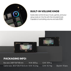 Fantech Mk913 Atom Pro83 Rgb Bluetooth, Wireless Gaming Keyboard Saturn
