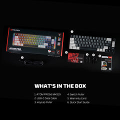Fantech Mk919 Atom Pro66 Mechanical Keyboard Grey